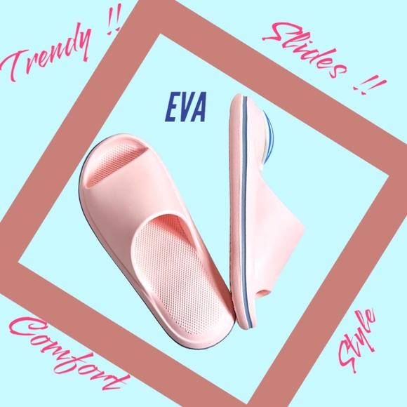 NWT!! Beautiful Pretty in Pink Open Toe Sandal Slides!! Always Open to Offers!! - Picture 2 of 8